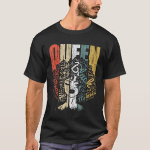 Black Queen Pride for Women African American Power T-Shirt