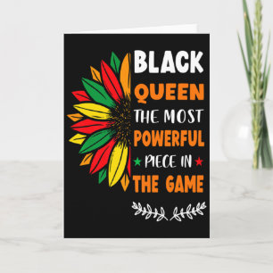 Black Queen The Most Powerful Piece Black History Card