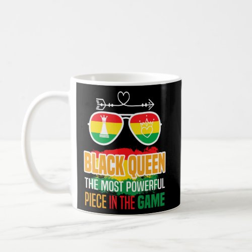 Black Queen The Most Powerful Piece Black History  Coffee Mug