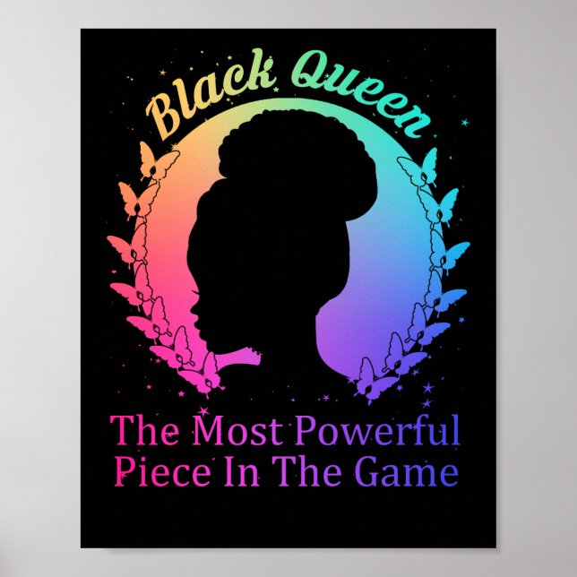 Black Queen The Most Powerful Piece In The Game Poster (Front)
