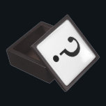 Black Question Mark Gift Box<br><div class="desc">Give your gift box mystery - a black question mark. This mysterious and funny gift box adds humor, a joke, and mystery to Christmas or for any holiday, occasion, and recipient.</div>