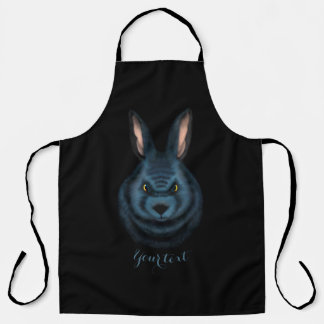 Black rabbit  Apron