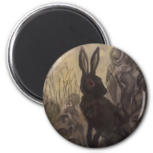 Black Rabbit of Inle Magnet