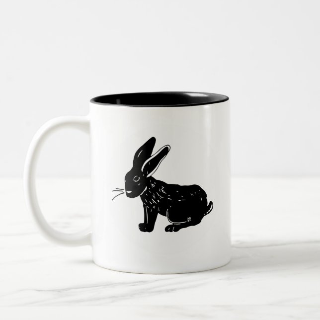 Black Rabbit SAV - square logo mug (Left)