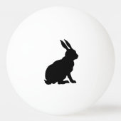 Black Rabbit Silhouette Easter Bunny Ping-Pong Ball | Zazzle
