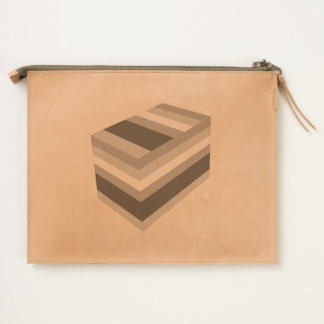 black rainbow box pride Lgbt Leather Travel Pouch