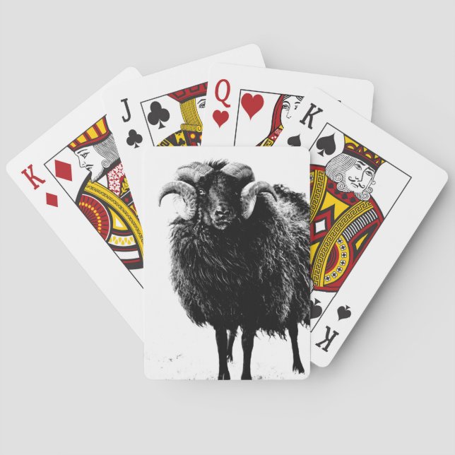Black Ram Poker Cards (Back)