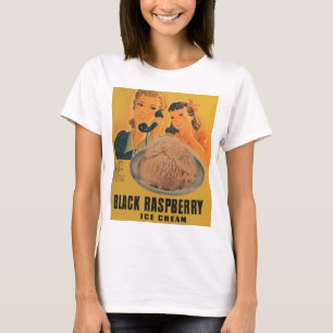 black rasberry ice cream ad t-shirt