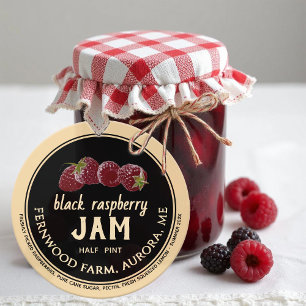 Black Raspberry Jam Classic Round Sticker