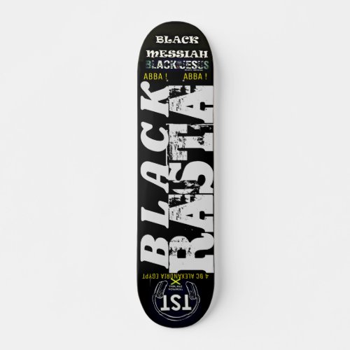 BLACK RASTA Skateboard 7 Deck