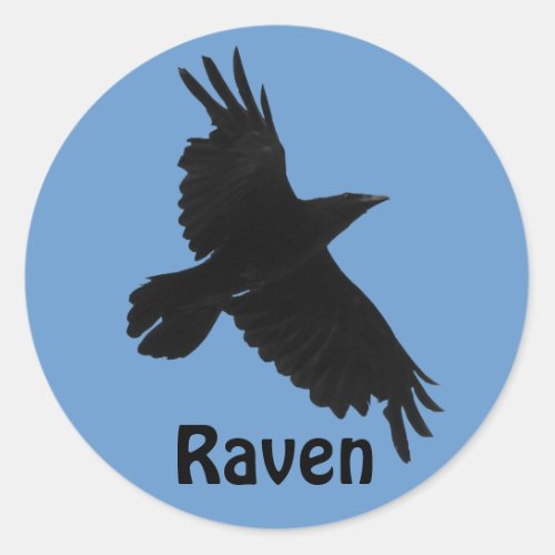 Black Raven Birdlovers Wildlife Sticker