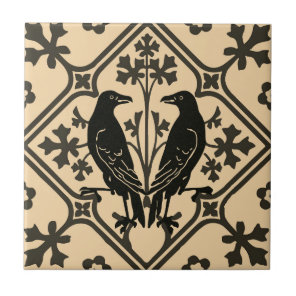 Black Raven Ceramic Tile