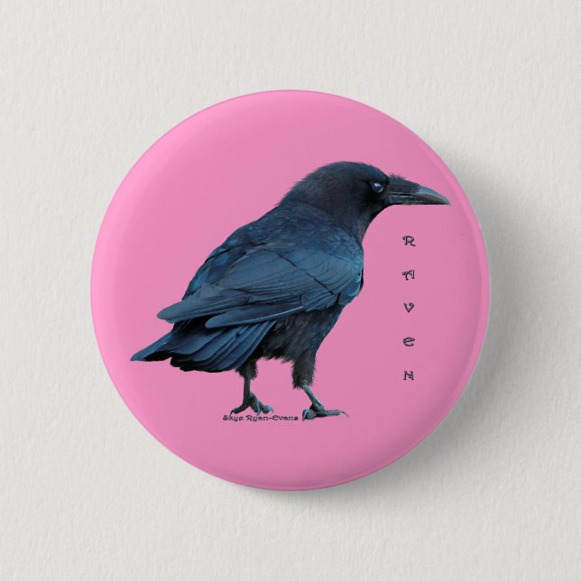 Black Raven Collection III Button (Front)