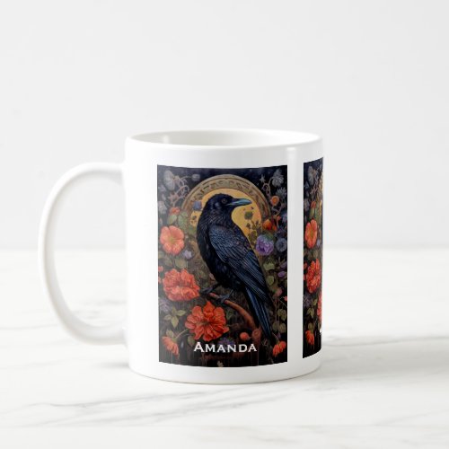 Black Raven Dark Gothic Coffee Mug