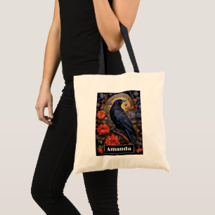 Black Raven Dark Gothic Tote Bag
