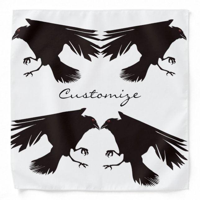Black Raven Flying Thunder_Cove Bandana (Front)