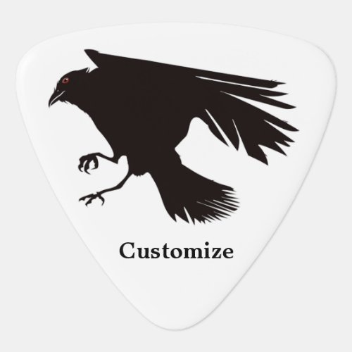 Black Raven Flying Thunder_Cove Guitar Pick