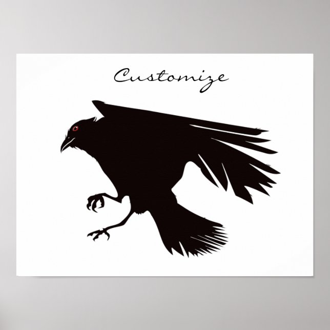 Black Raven Flying Thunder_Cove Poster (Front)