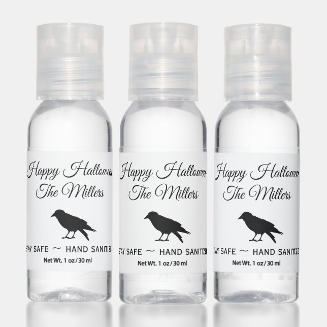 Black Raven Halloween Hand Sanitizer (Set)
