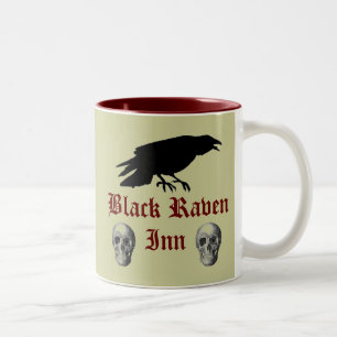 Black Raven II Two-Tone Coffee Mug