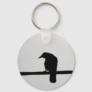 black raven keychain
