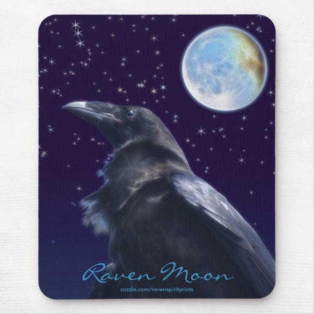BLACK RAVEN & MOON Mousepad series (Front)