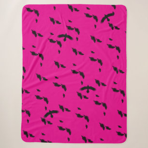 Black raven sherpa blanket