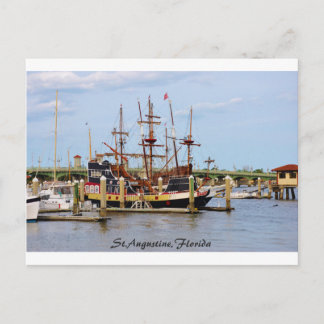 Black Raven Ship St.Augustine,Florida Postcard