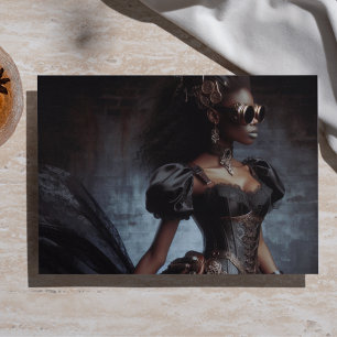 Black Raven Steampunk Vintage Victorian Lady Tissue Paper