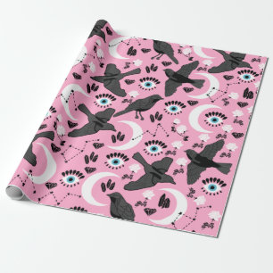  Black Raven Wrapping Paper