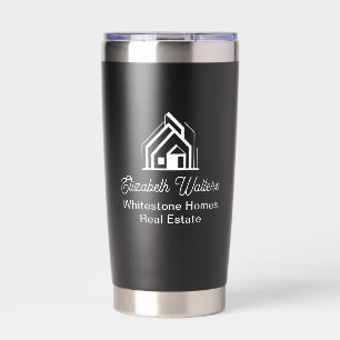 Black Real Estate Company Personalized Realtor Insulated Tumbler