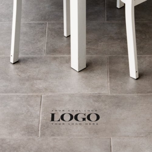 Black Rectangle Business Company Logo Corporate Floor Decals
