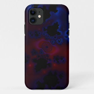 Black red and blue cloud iphone case
