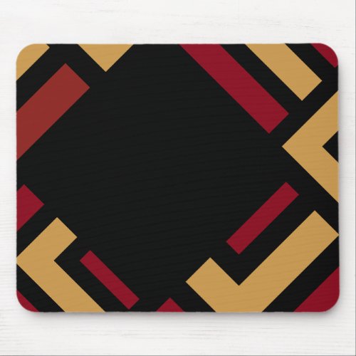 black red and gold mouse pad