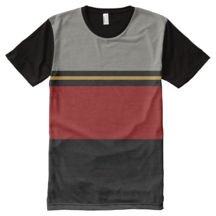 Black, red and gray t-shirt