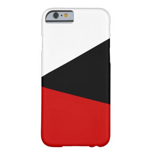 Black Red And White Barely There iPhone 6 Case