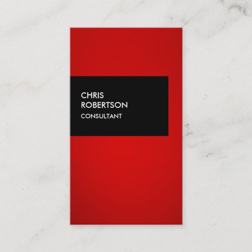 Black Red Attractive Creative Business Card
