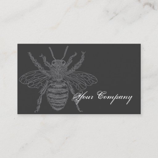 Customizable Black &amp; Red Bees Bizcard Business Cards