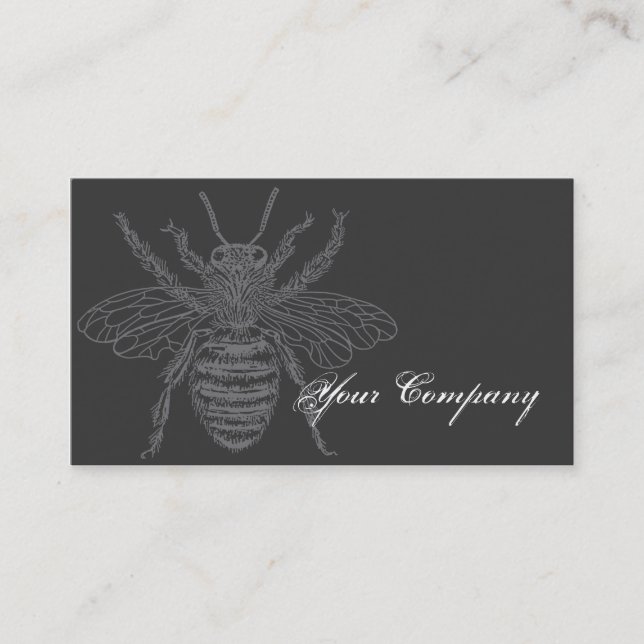 Black & Red Bees Bizcard Business Card (Front)