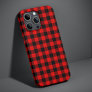 Black Red Buffalo Lumberjack Plaid Check Pattern iPhone 13 Pro Max Case