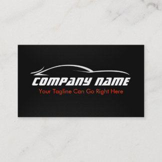 Black, Red, Car, Auto, Carbon Fiber Business Card