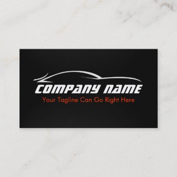 Black  Red  Car  Auto  Carbon Fiber  Business Card by JLMediaGroup at Zazzle