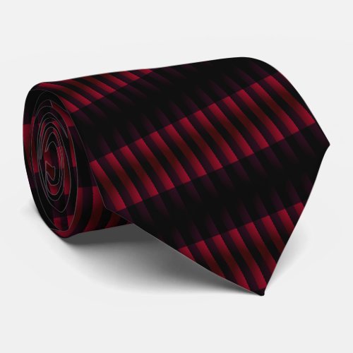 Black  Red Checked _ Modern Neck Tie