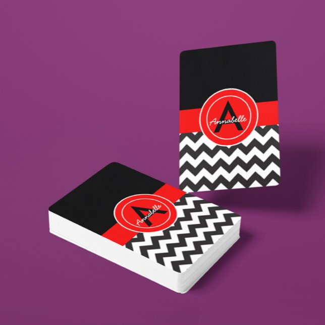 Black Red Chevron Poker Cards (Creator Uploaded)
