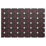black/red chic contemporary diamonds  chevrons fabric