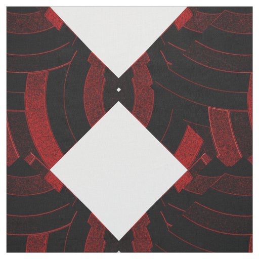 black/red chic contemporary diamonds  chevrons fabric