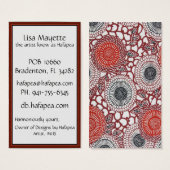Black & Red Chrysanthemums (Front & Back)