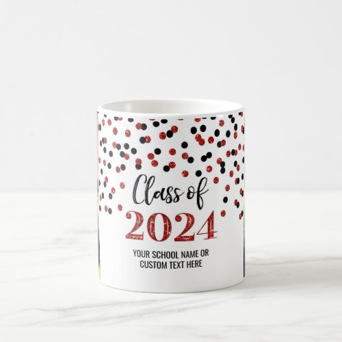 Black Red Class of 2024 Coffee Mug