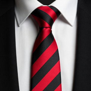 Black Red Combination Neck Tie