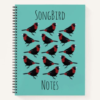 Black Red Crimson-Collared Tanager Bird Songbird 